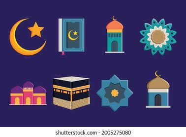 Islamic Symbols Icon Set Design Stock Vector (Royalty Free) 2005275038 | Shutterstock