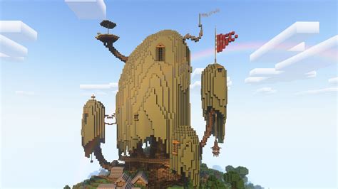 Minecraft player creates gigantic treehouse from Adventure Time