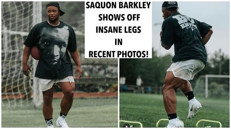 SAQUON BARKLEY SHOWS OFF INSANE LEGS IN RECENT PHOTOS! - YouTube