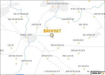 Bakhmut (Ukraine) map - nona.net