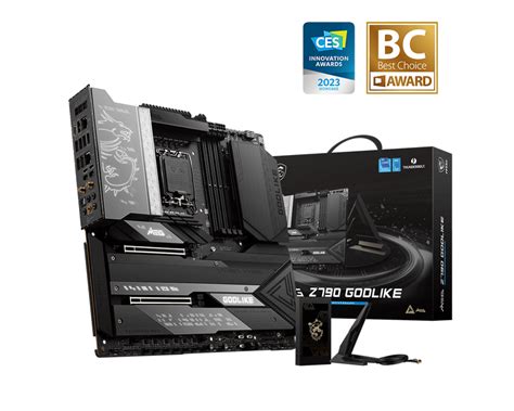 MSI MEG Z790 GODLIKE, E-ATX - Intel 13th/12th Gen - 26+2 Phases, DDR5, PCIe 5.0, 10G LAN, Wi-Fi 6E