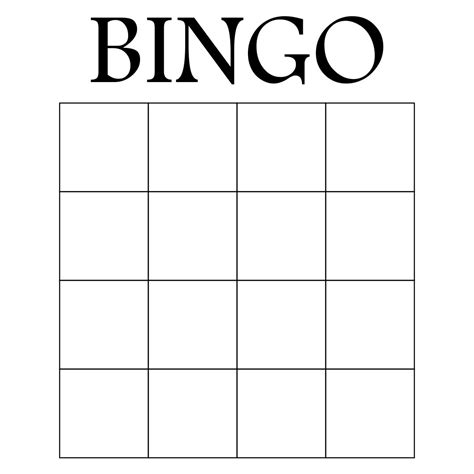 Blank Bingo Card Template Microsoft Word – Mightyprintingdeals.com