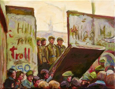 Fall of the Berlin Wall Painting by Brian Coyne - Fine Art America