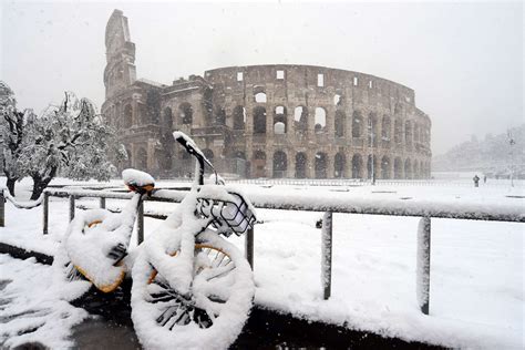 Rome, Italy | Strange weather, Rome, Beast from the east