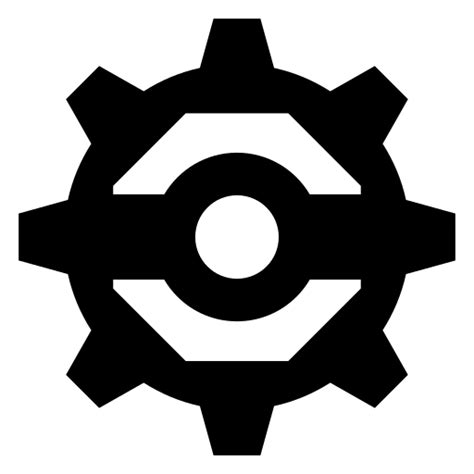 Big gear icon, SVG and PNG | Game-icons.net