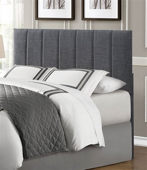 Homelegance Portrero Upholstered Headboard - Grey 2024-1HB at Homelement.com