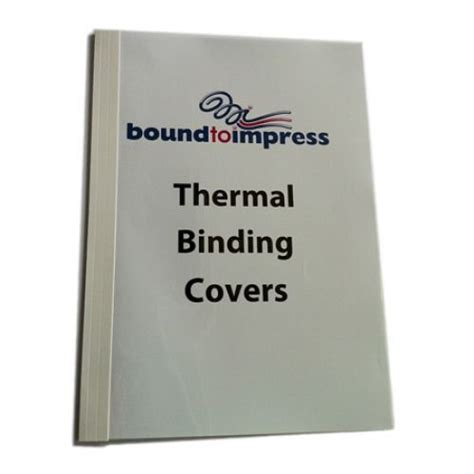 4mm Thermal Binding Covers White Gloss (Pkt 100) - $99.00 : BTI Office ...