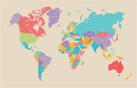 Mapa del mundo | Vector Premium