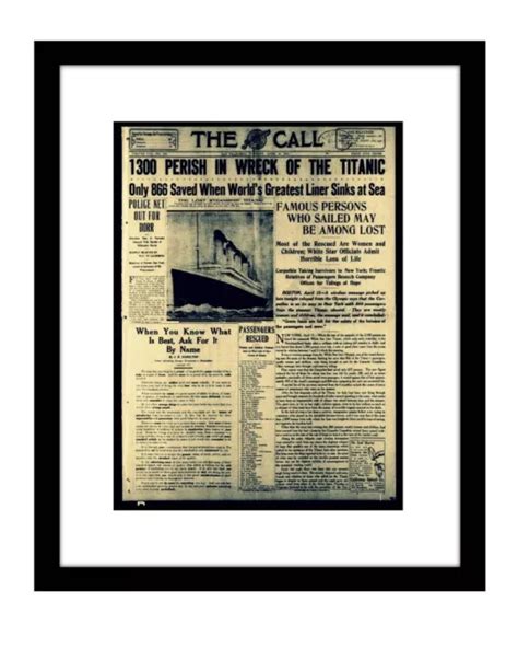 Titanic Sinking Timeline FOR SALE! - PicClick UK