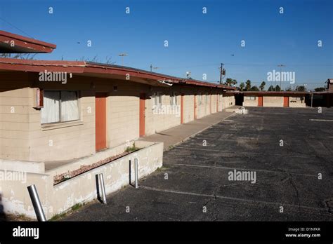 bedrooms at empty abandoned old motel on the strip Las Vegas Nevada USA Stock Photo - Alamy