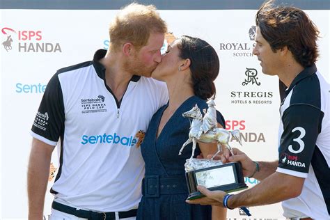 Meghan Markle and Prince Harry Share a Kiss at Polo Trophy Presentation ...