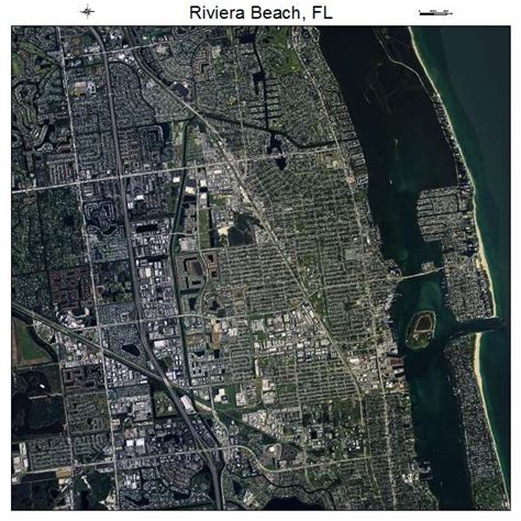 Aerial Photography Map of Riviera Beach, FL Florida