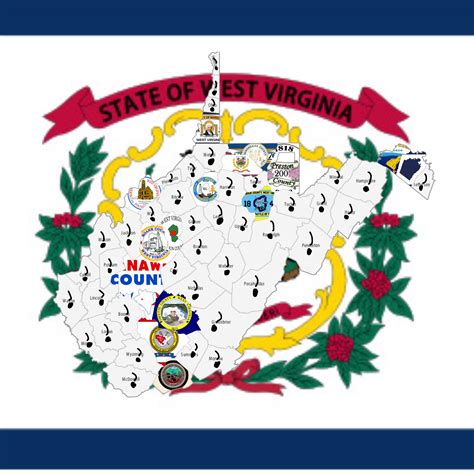 West Virginian counties flag map : r/WestVirginia