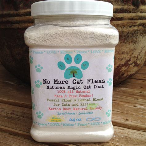 All Natural Cat Flea and Tick Powder for Cats and Kittens