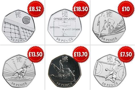 How much are your London 2012 Olympic 50p coins worth six years after ...