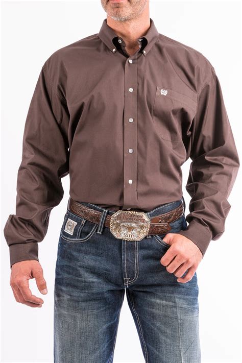 Cinch Mens Solid Navy Button Down Western Shirt MTW1104667 – Haegles Western Wear