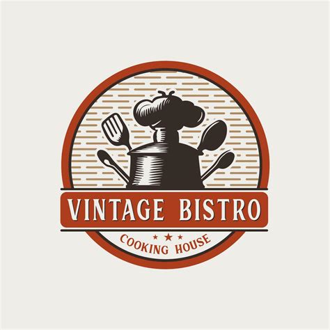 Vintage Bistro Vintage Badge Logo Design. 23864616 Vector Art at Vecteezy