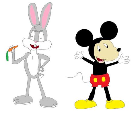 bugs bunny and mickey mouse by Disneyfanatic19 on DeviantArt