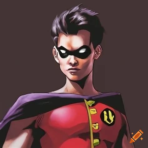 Robin from teen titans in alex ross art style on Craiyon