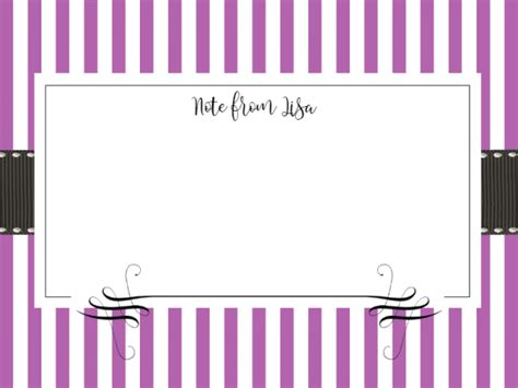 Free Note Card Templates