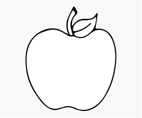 Black And White Apple Drawing Clip Art