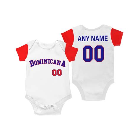 Dominican Republic Baseball Baby Jersey Bodysuit - Etsy