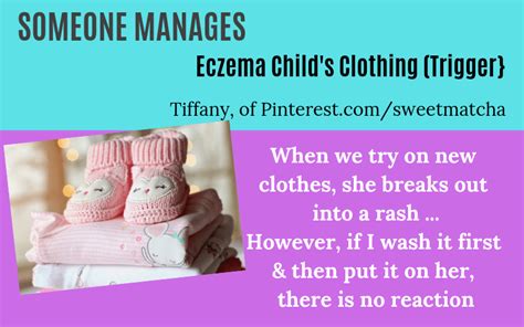 SOMEONE manages Child's Clothing - Eczema Trigger - Eczema Blues