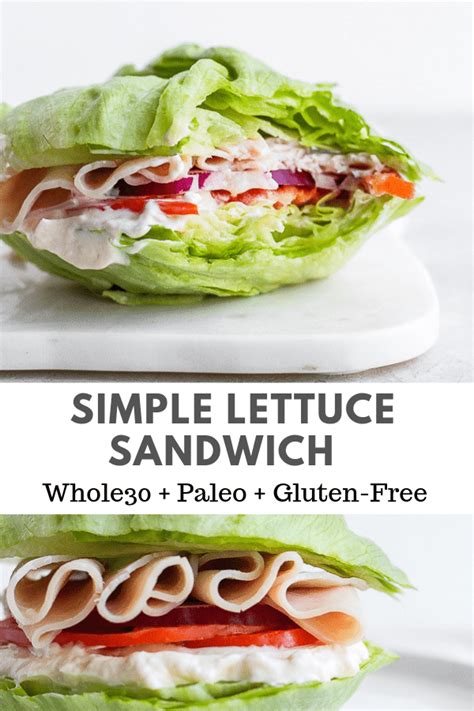 Simple Lettuce Sandwich - The Wooden Skillet