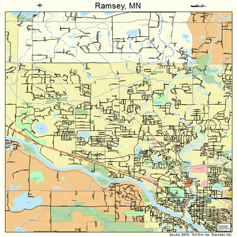 Ramsey Minnesota Street Map 2753026