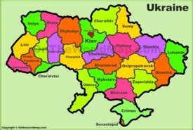 Ukraine Map | Detailed Maps of Ukraine