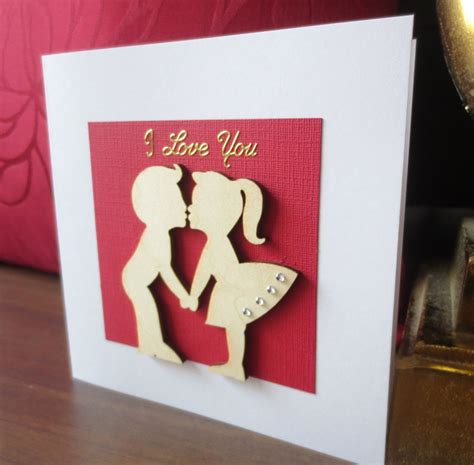 Valentines card, I love you card HANDMADE, Groom to bride, To my Fiance,Girlfriend card, B ...