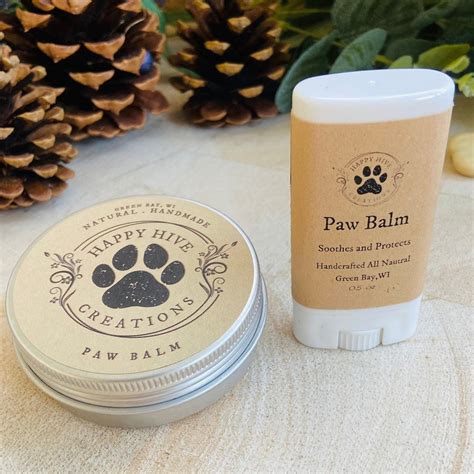 Paw Balm All Natural Ingredients Happy Hive Pet Care Homeopathic ...