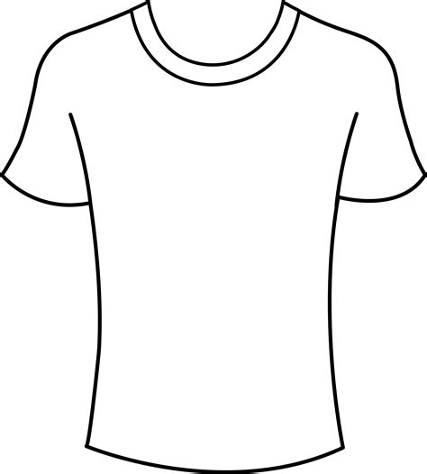 T Shirt Outline Vector - Cliparts.co