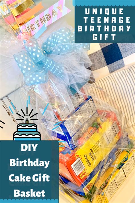 DIY Birthday Cake Inspired Gift Basket | CuterTudor