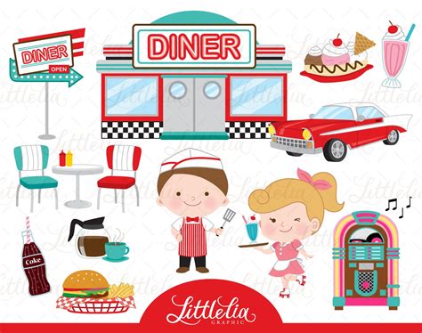 Retro Diner Clipart