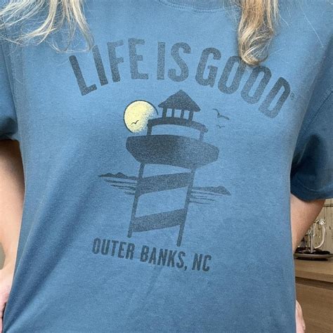 💙 the coolest blue life is good OBX tee 💙 tagged... - Depop