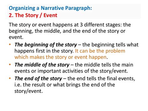 Narrative paragraph