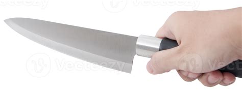 Hand holding knife isolated 11906431 PNG