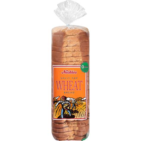 Nickles Split Top Wheat Bread 20 Oz. Loaf | Breads from the Aisle ...