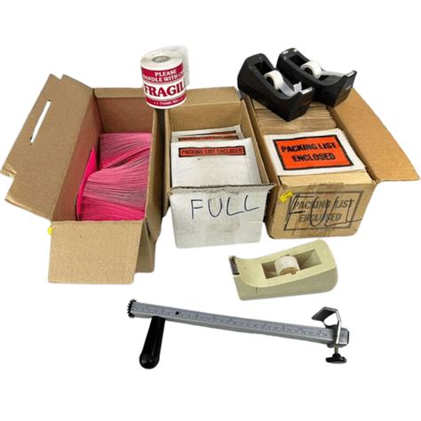 Uline H-101 Carton Sizer Invoice Packets Inventory Tags Desktop Tape ...