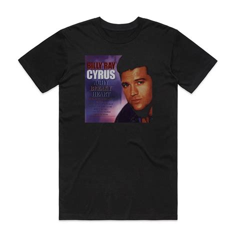 Billy Ray Cyrus Achy Breaky Heart Album Cover T-Shirt Black