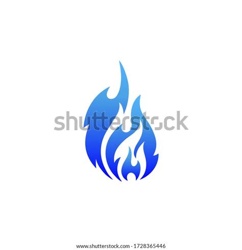 Blue Fire Logo Icon Trendy Design Stock Vector (Royalty Free) 1728365446 | Shutterstock