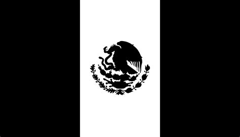 Mexican Flag Black And White - Cliparts.co