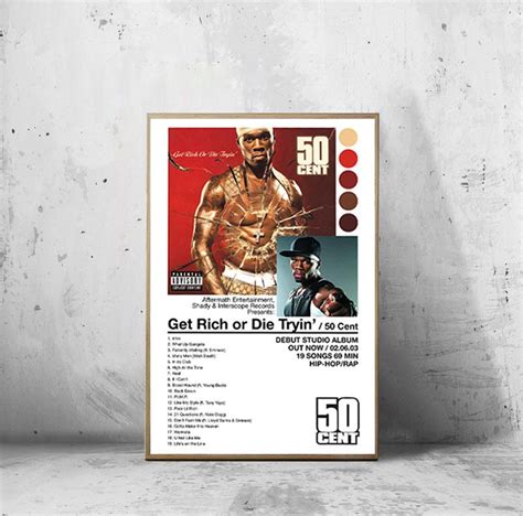 50 Cent Get Rich or Die Tryin' Poster 50 Cent Poster Get - Etsy