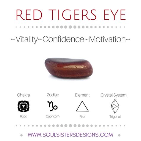 Red Tigers Eye Healing Crystal | Crystal healing stones, Healing ...