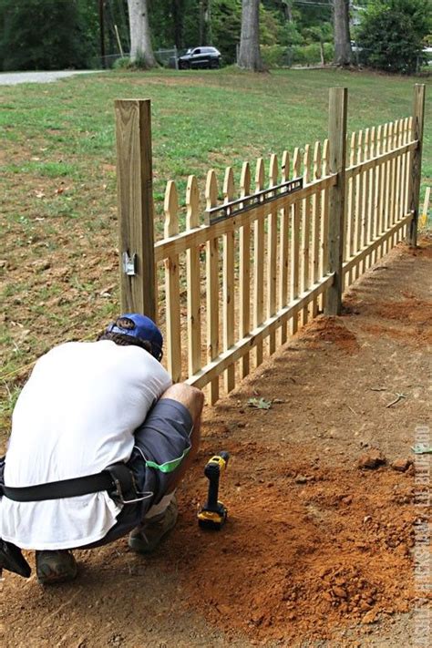 How to Build a Picket Fence - Ashley Hackshaw / Lil Blue Boo | Picket fence panels, Picket fence ...