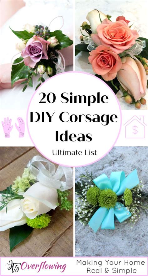 Diy Homemade Wrist Corsage - Corsage Prom