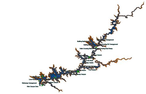 Lake Powell Map Coverage - Lake Powell Map