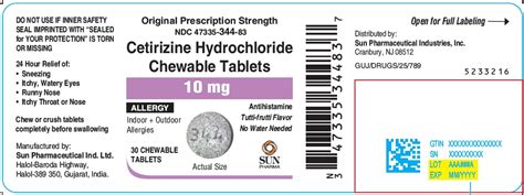 Cetirizine Hydrochloride Information, Side Effects, Warnings and Recalls