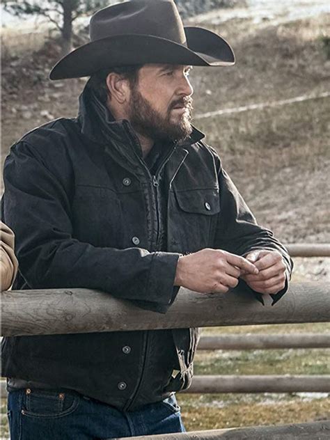 Cole Hauser Yellowstone Rip Wheeler Black Jacket